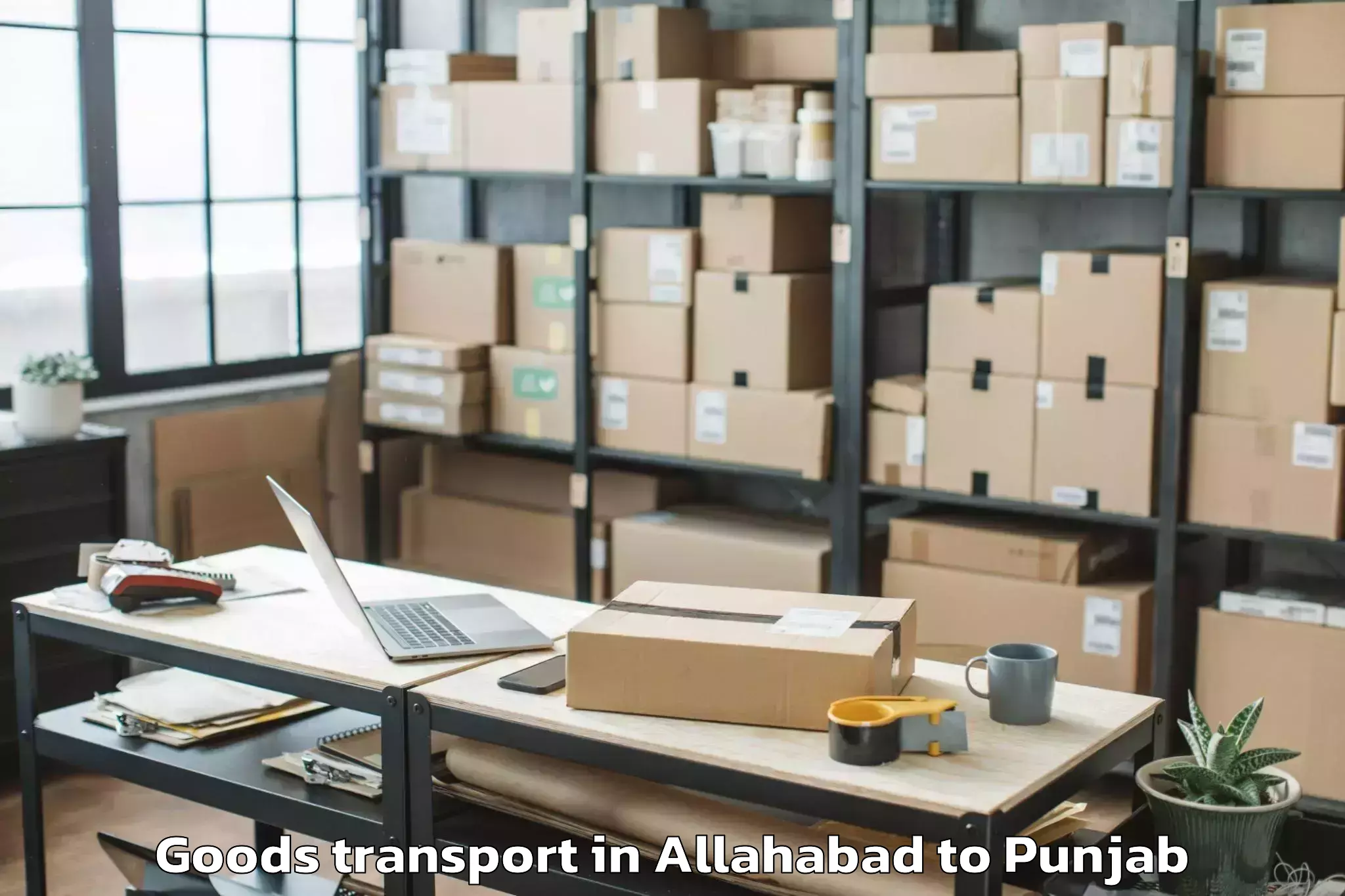 Book Your Allahabad to Mall Of Amritsar Goods Transport Today